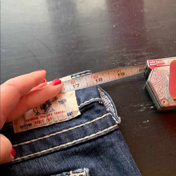 Denim True Religion jeans. Retro and professionally hemmed. Awesome jeans. - Picture 10 of 16